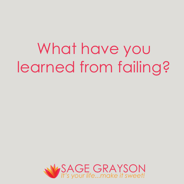 What Have You Learned From Failing
