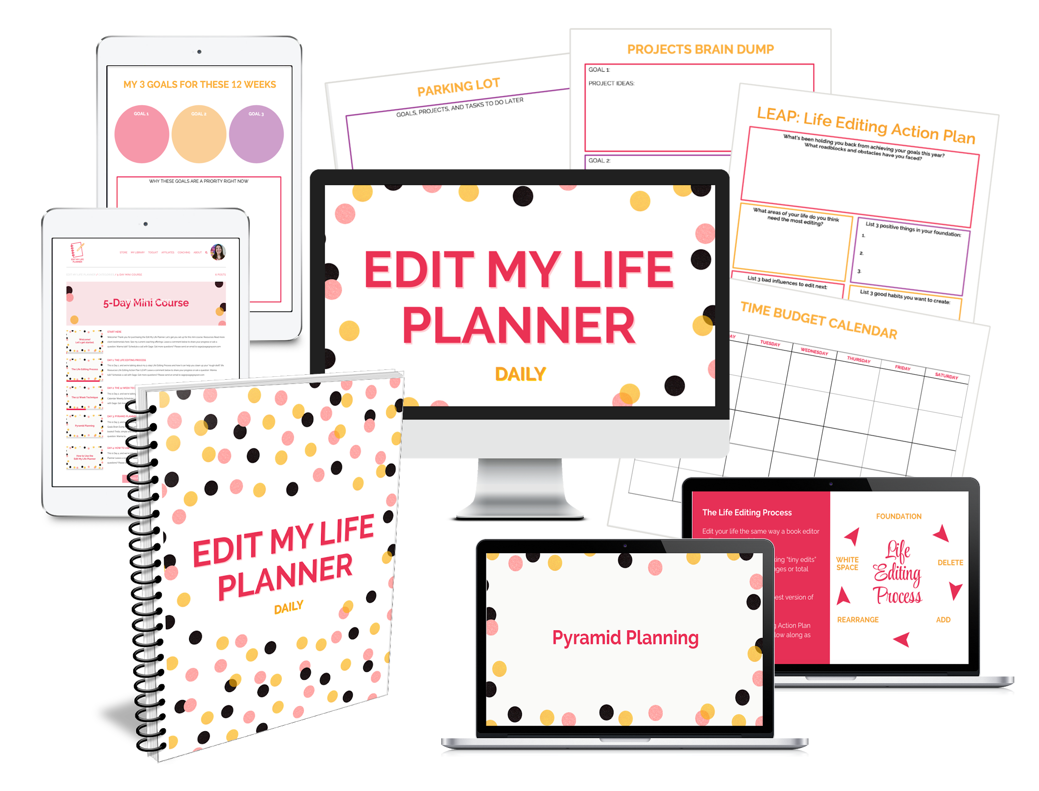Edit My Life Planner collage transparent